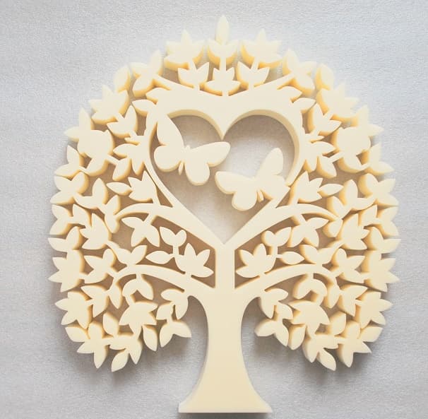 Heart Tree with Butterflies Laser Cut Vector File
