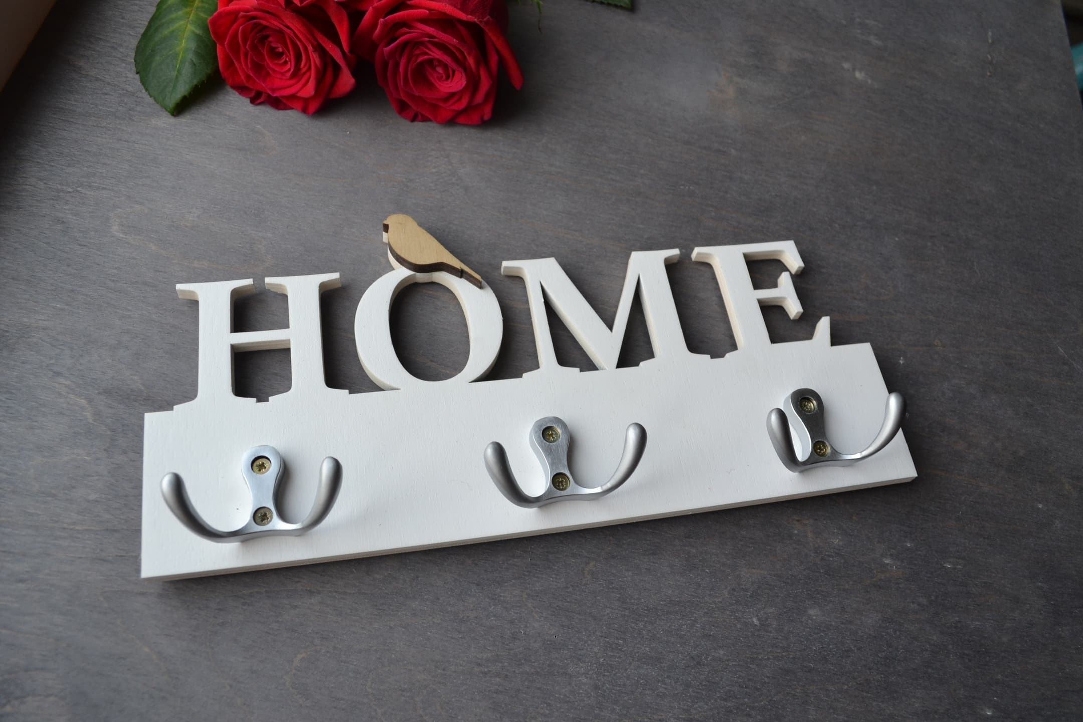 Home Wall Key Hanger Vector Design for Laser Cutting