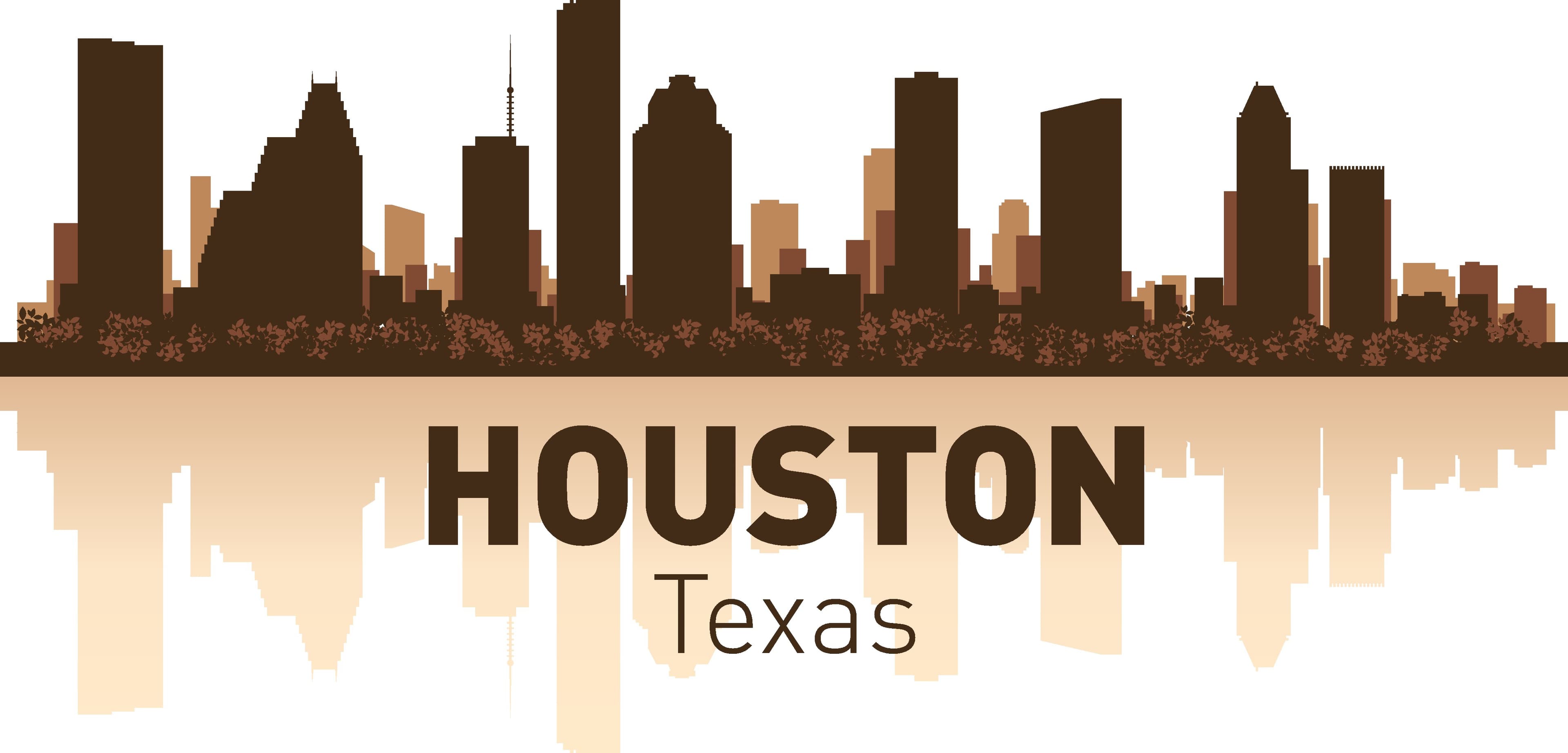 Houston City Skyline Silhouette Vector File for Laser Cutting