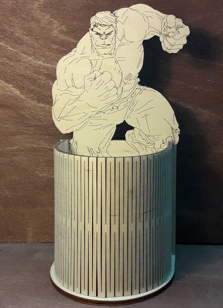 Hulk Desk Organizer Laser Cut Vector File