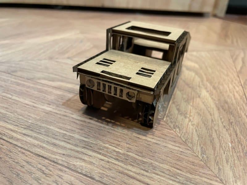 Hummer Military Truck 3D Puzzle Laser Cut Vector File
