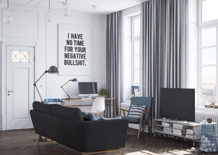 I Have No Time For Your Negative Bullshit Wall Quote Vector