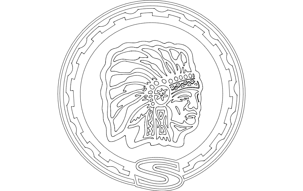 Archivo Vectorial DXF del Logotipo Indian Motorcycle