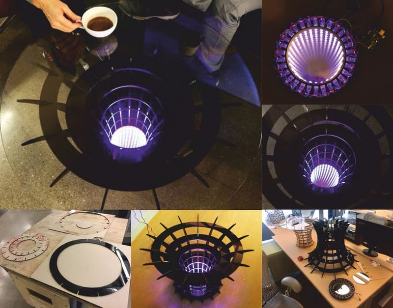 Infinity Mirror Coffee Table Laser Cut Vector File