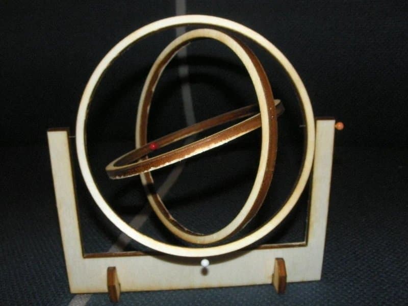 Interactive 3D Gyroscope Laser Cut Vector File