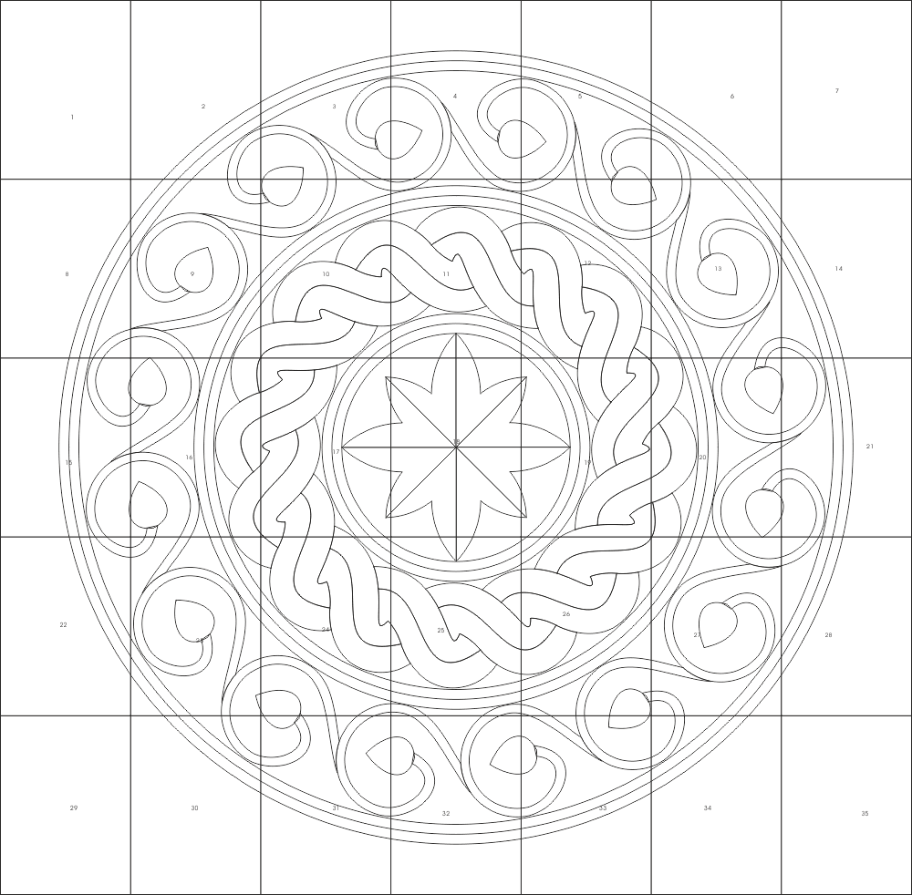 Intricate Geometric Mandala CNC Vector Design for Laser Cutting