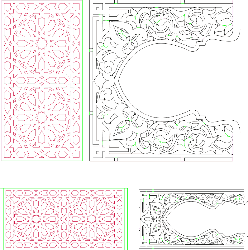 Intricate Moroccan Geometric and Floral Patterns Vector File