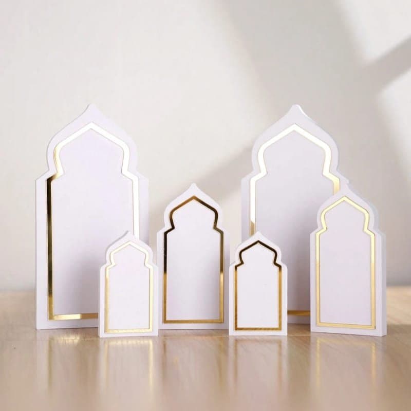Islamic Arched Table Decor Vector File for Laser Cutting (SVG)