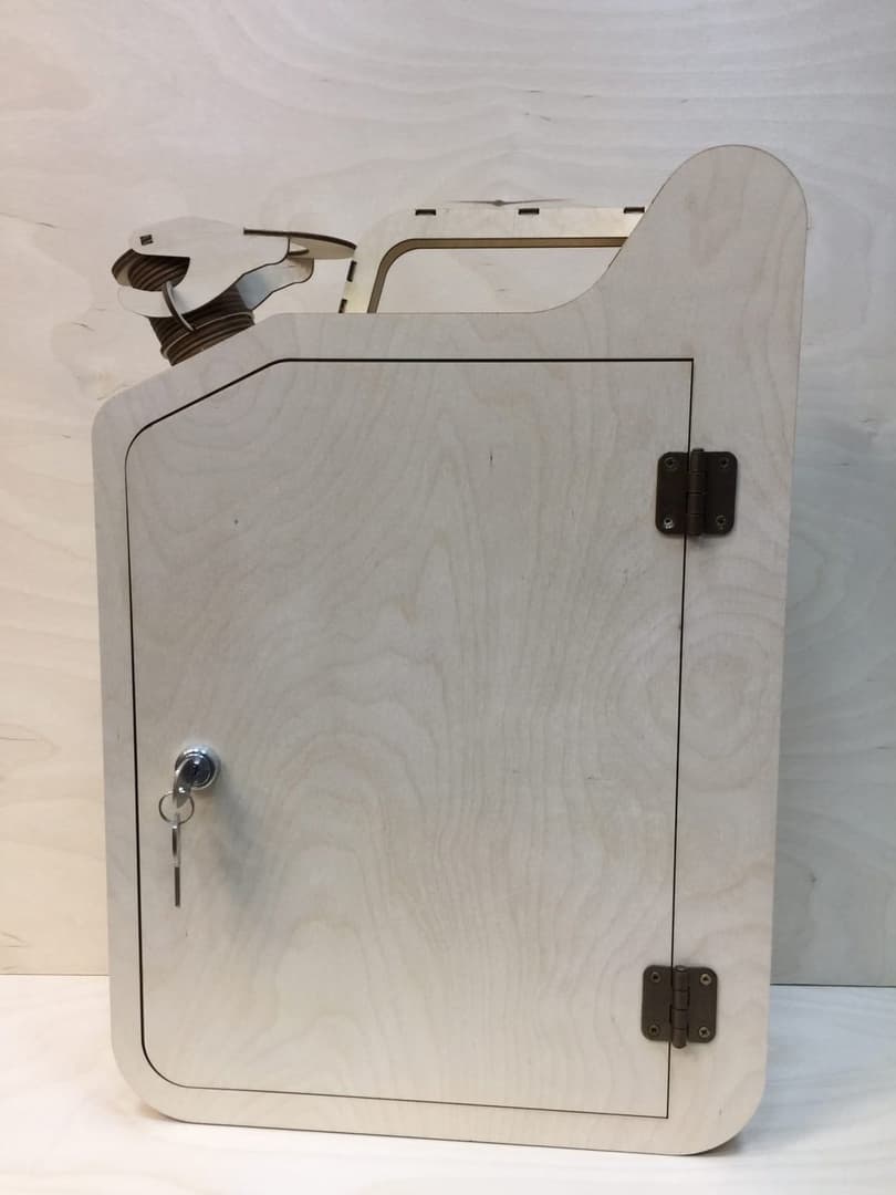 Jerry Can Mini Bar Laser Cut Vector Plan DXF File