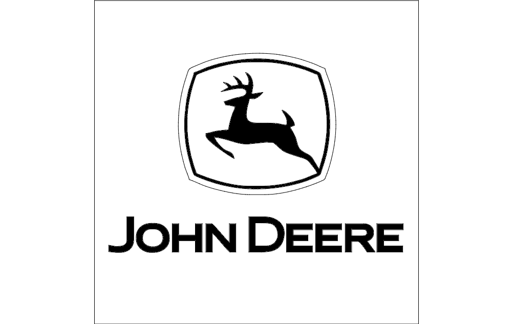 John Deere Logo Vector File for Laser Cutting DXF