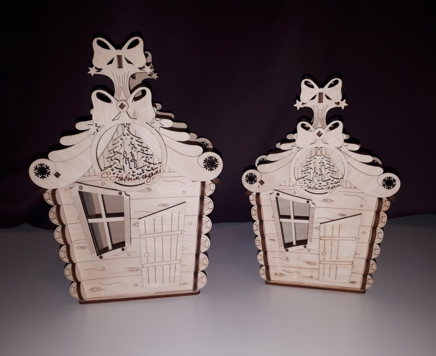Proyecto Vectorial SVG para Caja de Regalo Navideña Laser Cut
