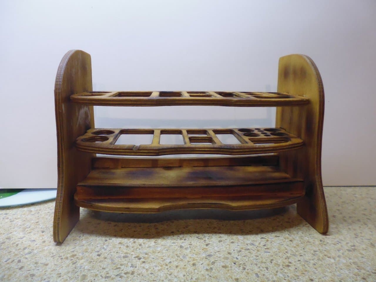 Laser Cut Desktop Tool Organizer Rack SVG File