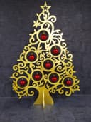 Diseño Vectorial de Árbol de Navidad con Filigrana para Corte Láser (DXF, CDR)