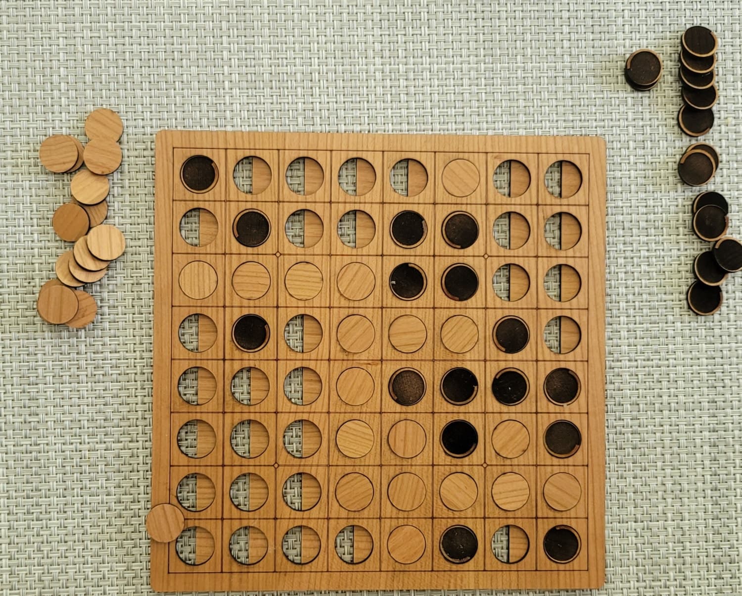 Laser Cut Reversi Othello Board Game SVG Vector Design