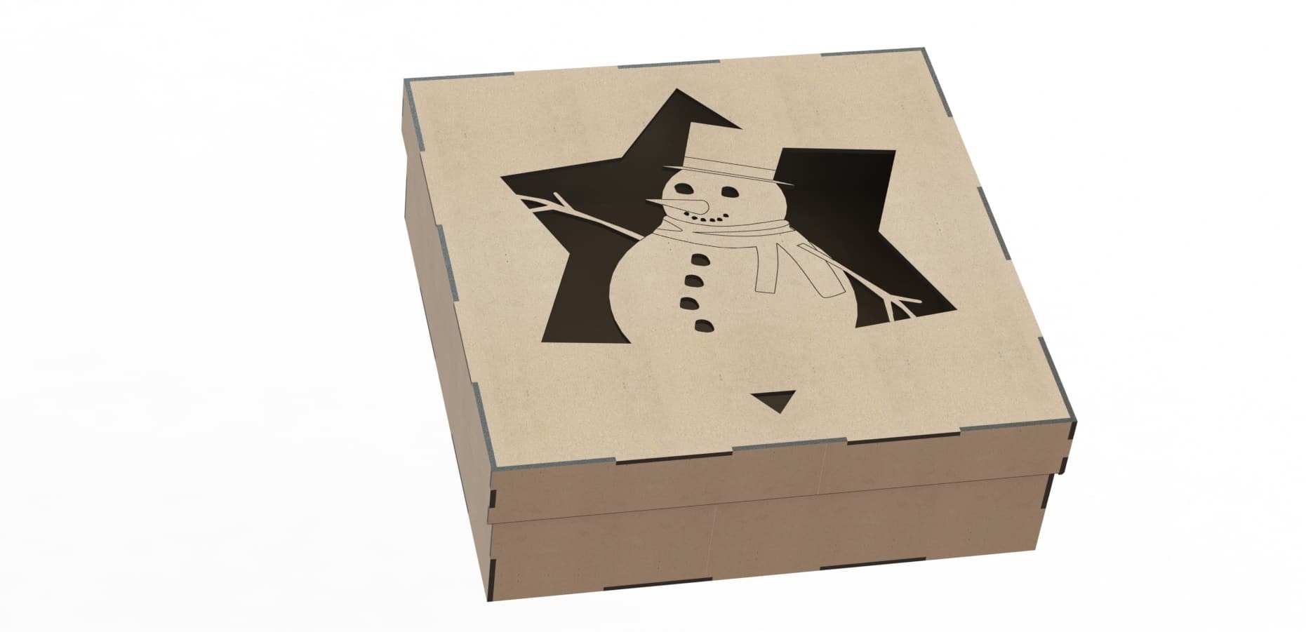 Laser Cut Wood Box Template