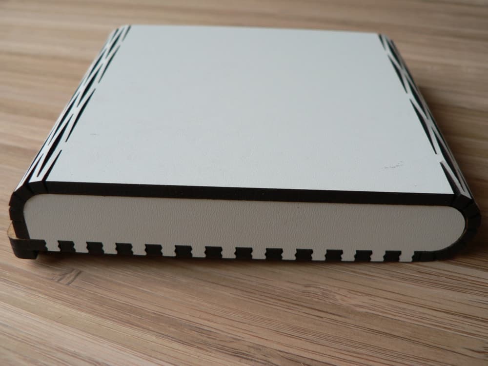 Caja Libro de Madera con Bisagra Flexible para Corte Láser DXF SVG