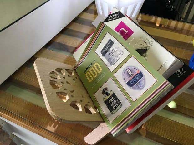Laser Cut Wooden Book Stand Vector Plan SVG File