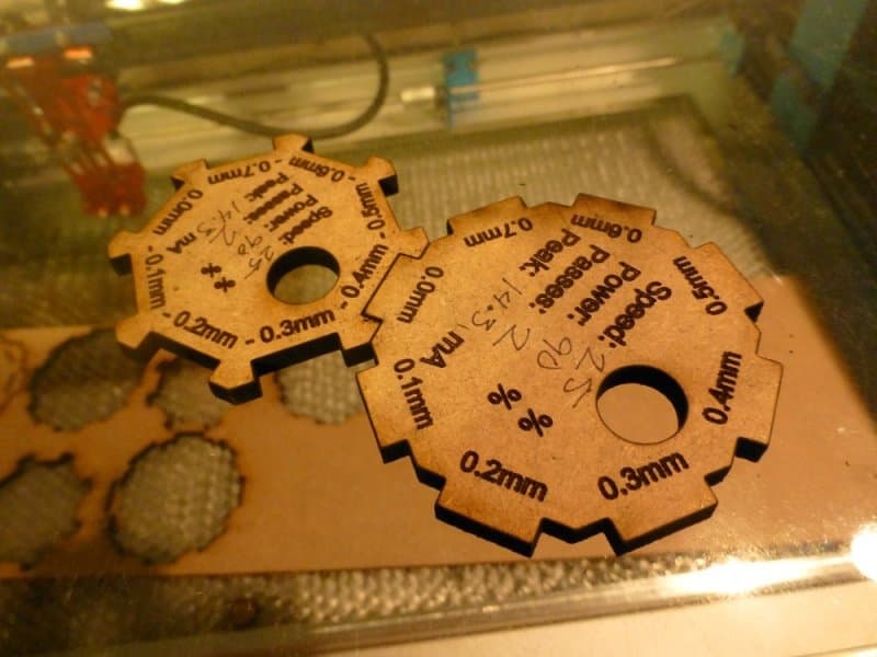 Laser Cutter Kerf Calibration Gauge Tool SVG Vector File