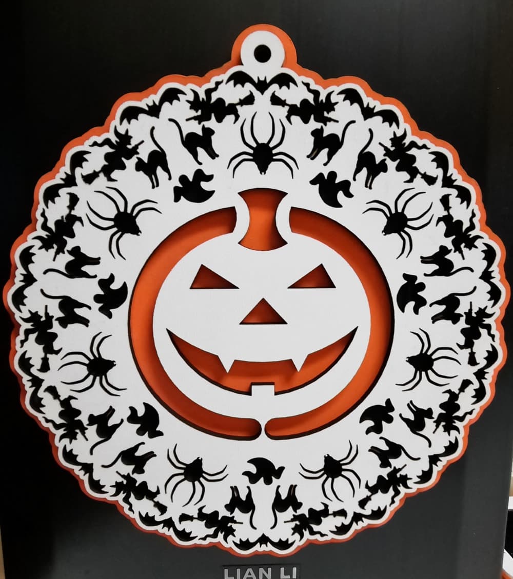 Layered Halloween Pumpkin Wreath Laser Cut Vector File