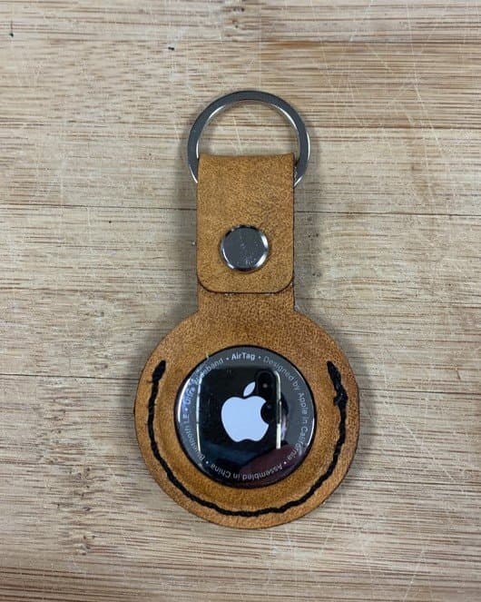 Leather Apple AirTag Keychain Holder SVG Vector File