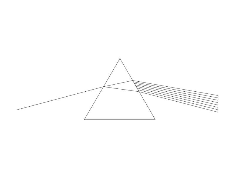 Light Prism Dispersion Vector Design for Laser Cutting DXF