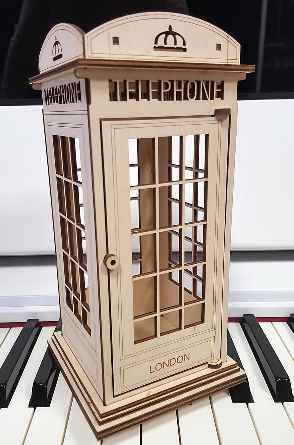 London Telephone Booth 3D Model Laser Cut Vector Plan