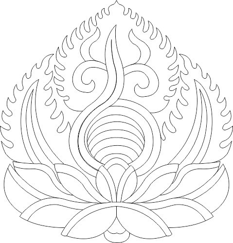 Panel Vectorial de Ornamento Floral Loto Diseño DXF DWG