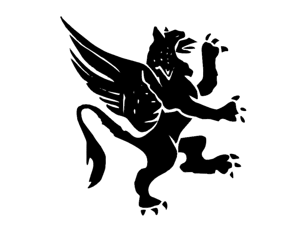 Majestic Griffin Mythical Creature Vector Design DXF File
