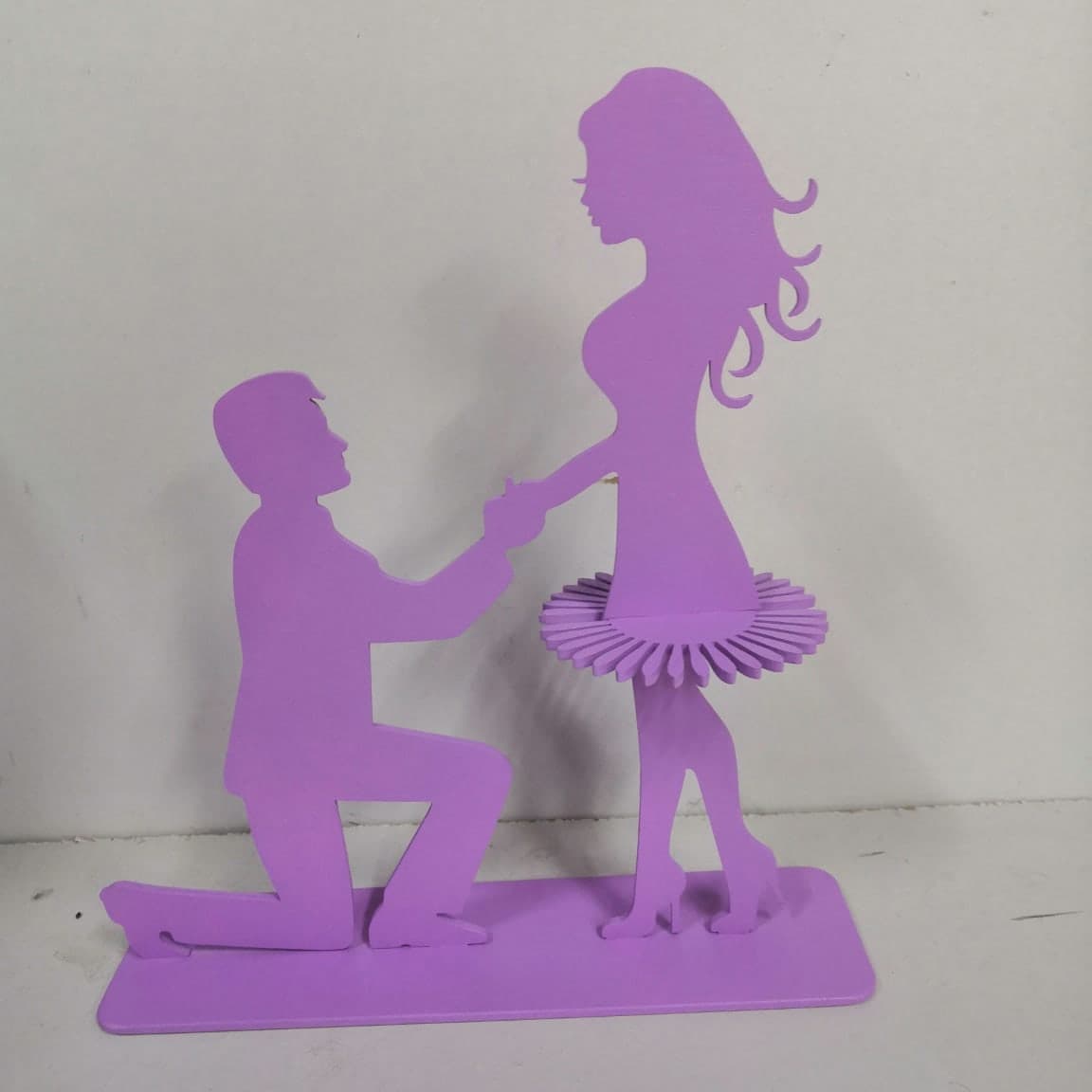 Marriage Proposal Couple Napkin Holder Laser Cut Vector File
