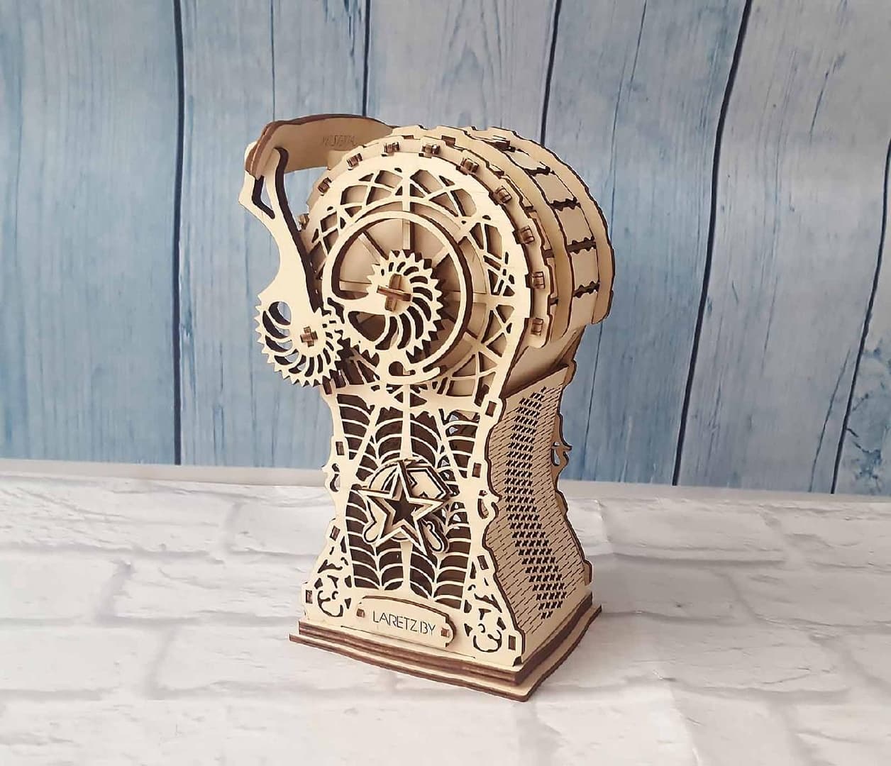 Mechanical Gear Piggy Bank 3D Puzzle Laser Cut Vector File