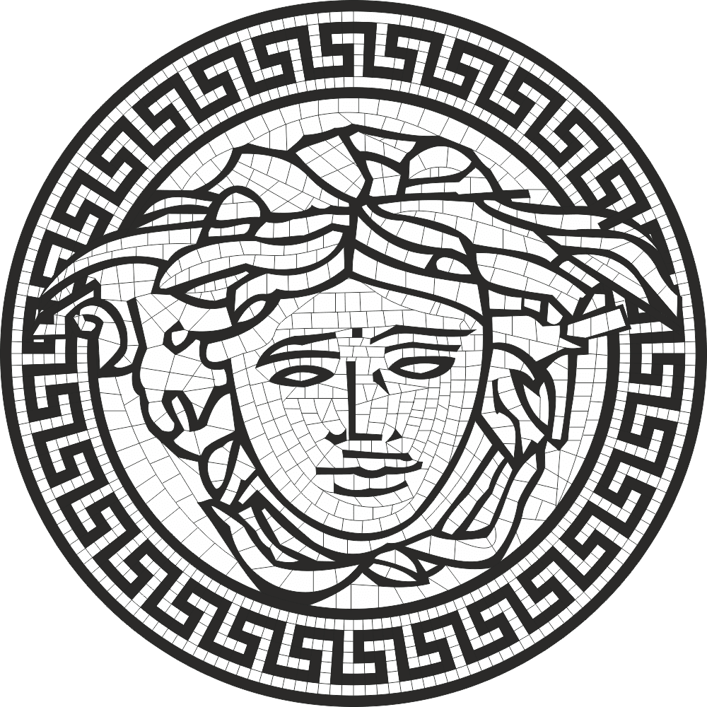 Medusa Head Mosaic Pattern Vector File for Laser Cutting