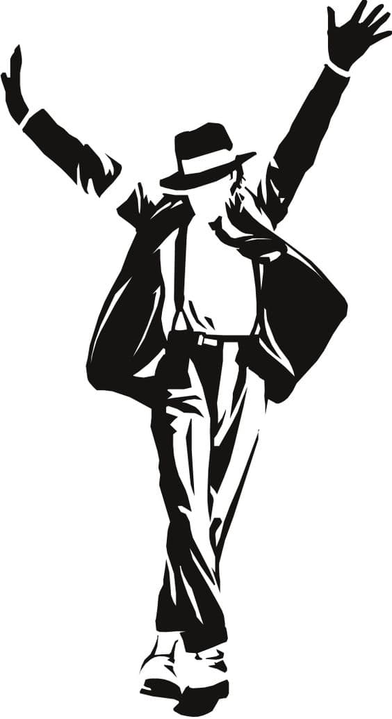 Michael Jackson Silhouette Laser Cut Vector DXF