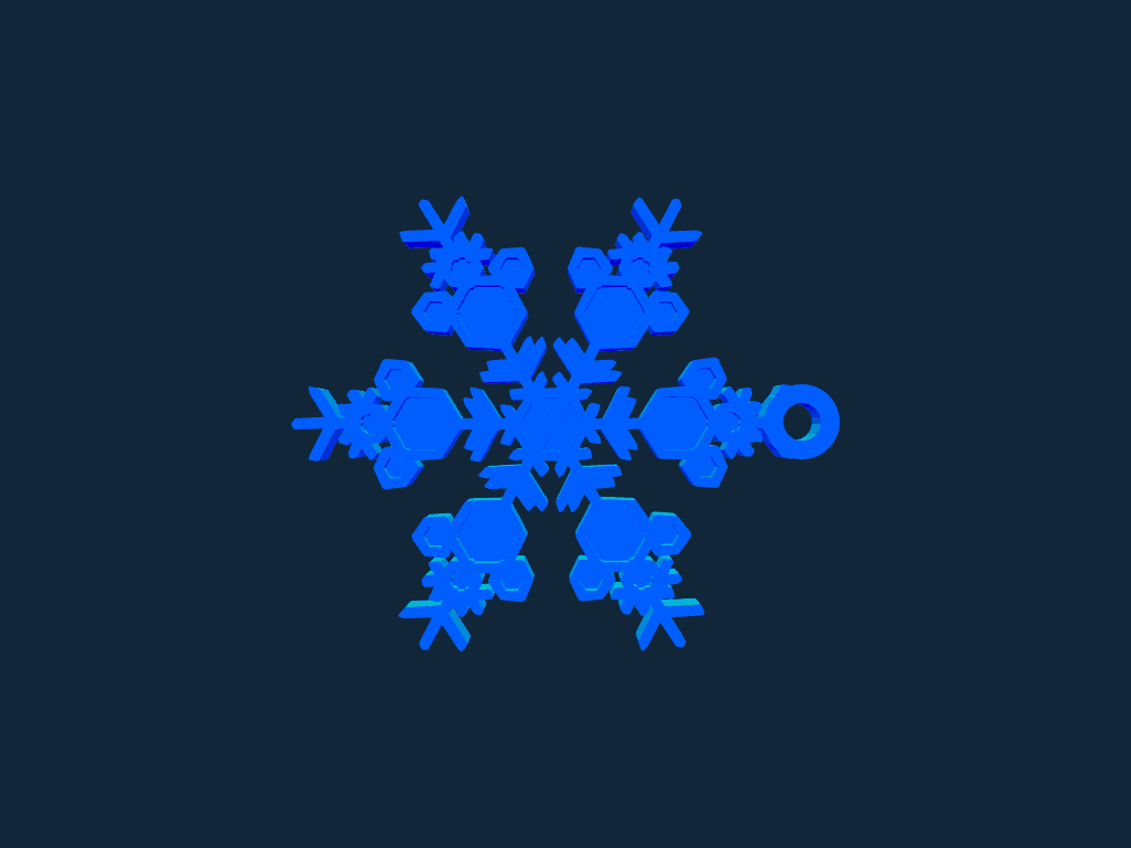 Mickey Mouse Snowflake Ornament 3D STL File for Laser Printing