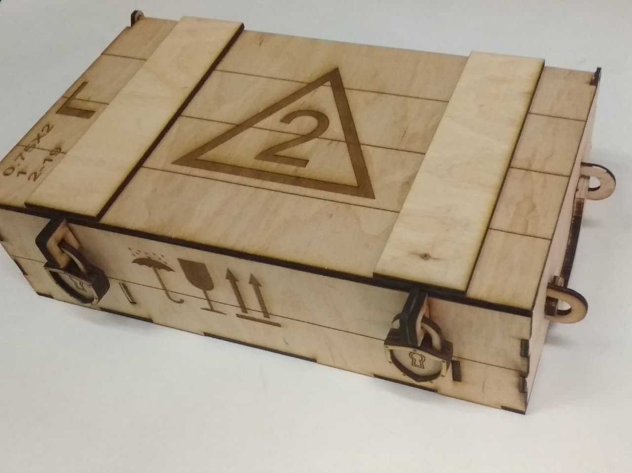 Military Style Storage Crate Laser Cut Vector File