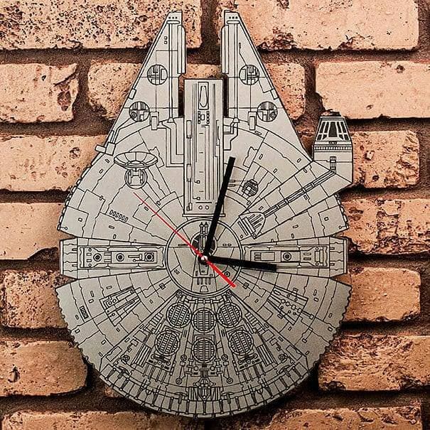 Millennium Falcon Wall Clock Vector File for Laser Cutting DXF