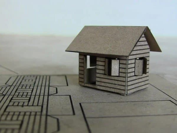 Archivo SVG de Rompecabezas 3D de Casa en Miniatura para Corte Láser