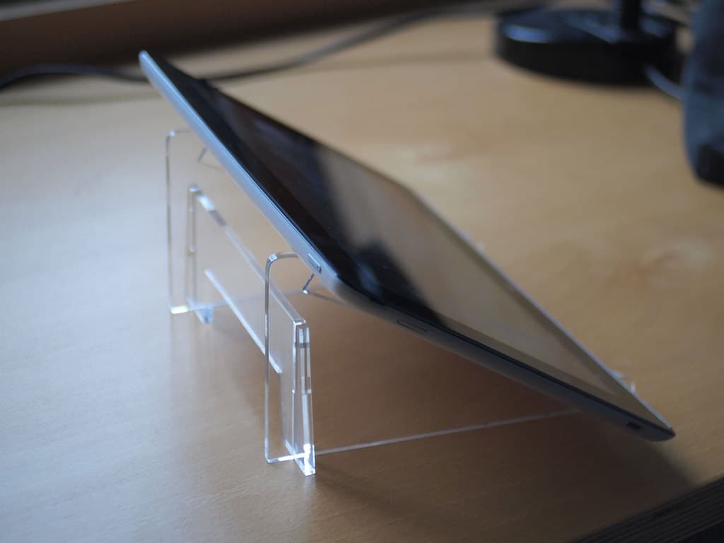 Minimalist Acrylic Tablet Stand Laser Cut Vector SVG File