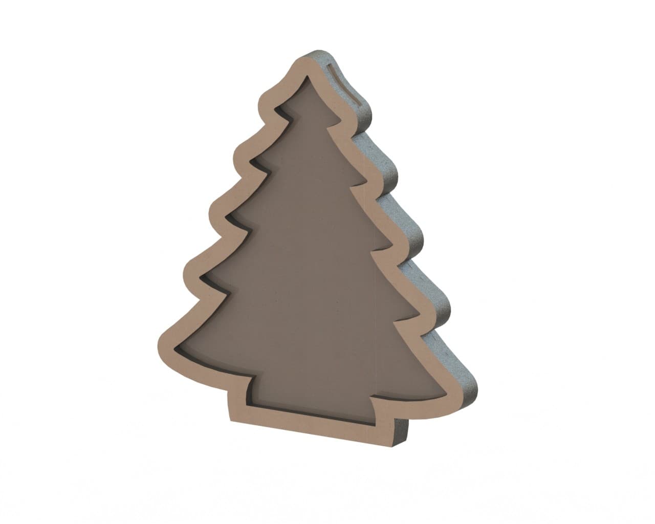 Minimalist Christmas Tree Vector Design for Laser Cutting