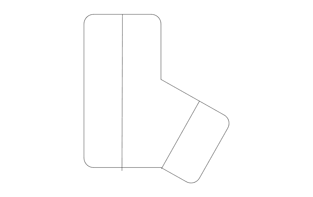 Minimalist Desktop Pen Holder Vector Template DXF
