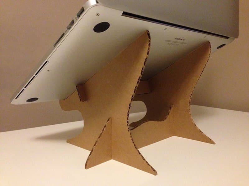 Minimalist Portable Laptop Stand SVG File for Laser Cutting