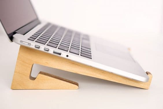 Minimalist Wooden Laptop Stand Laser Cut Vector File