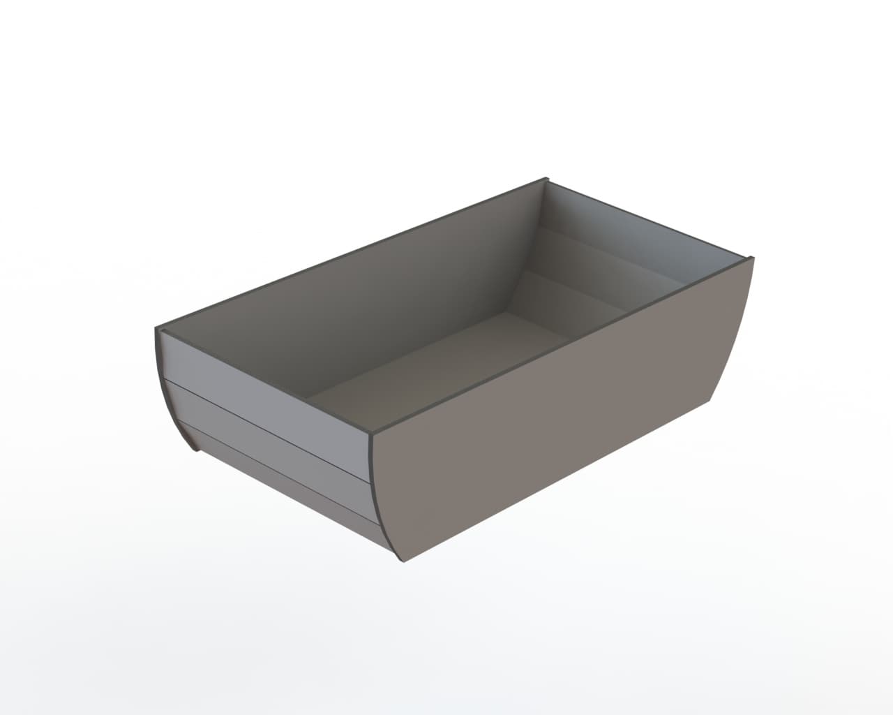 Minimalist Wooden Storage Box Laser Cut Vector File