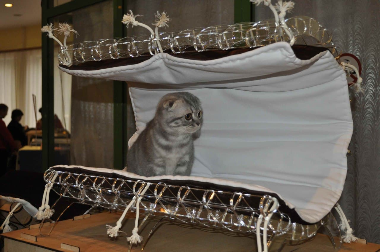 Modern Elevated Cat Bed CNC Laser Cut Vector Plan