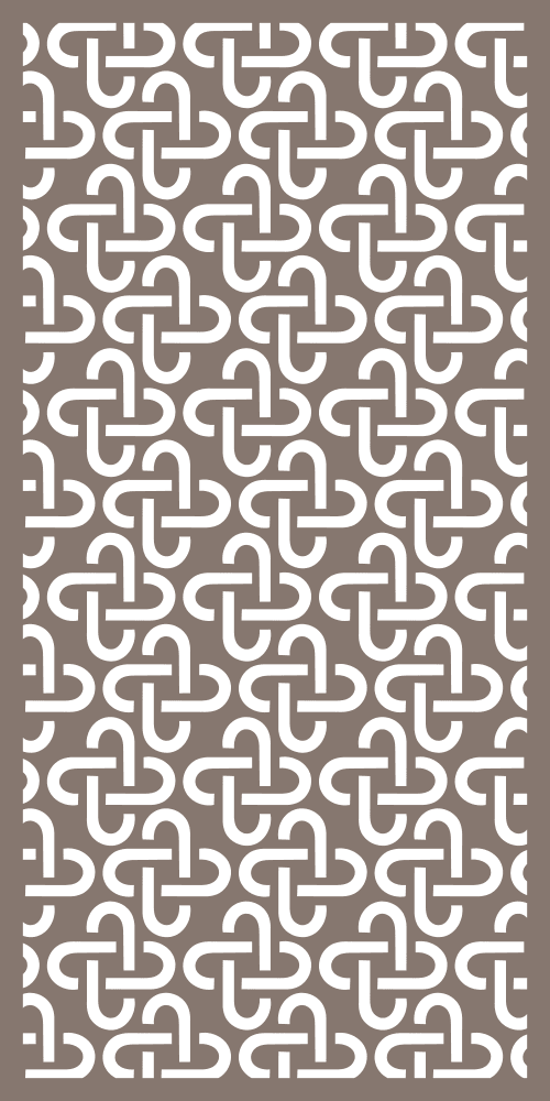 Modern Geometric Interlocking CNC Panel Pattern Vector