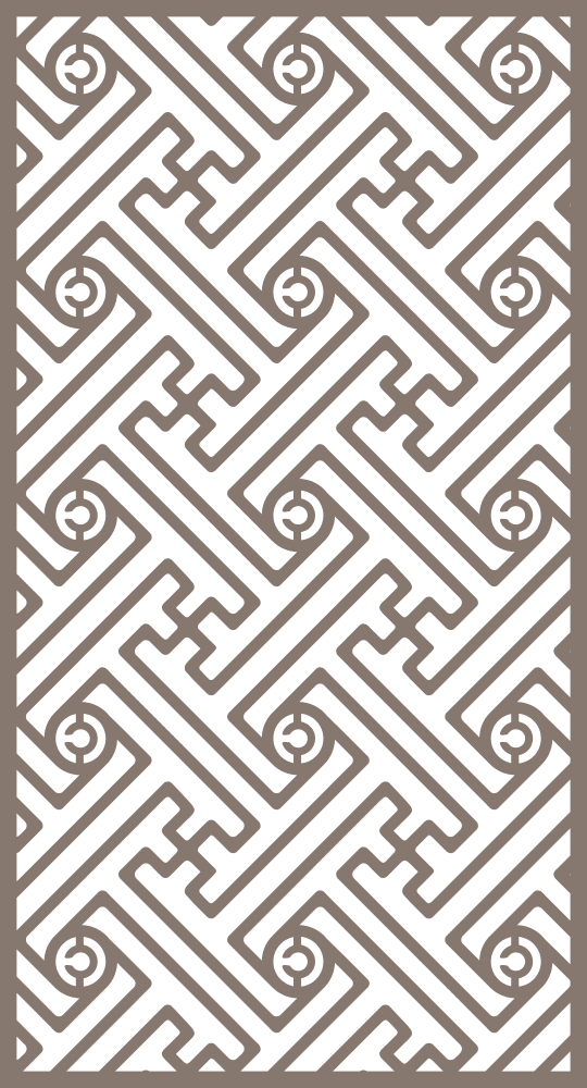 Modern Geometric Lattice Screen Vector Pattern (DXF, SVG, CDR)
