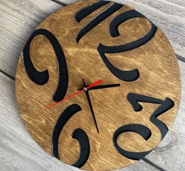 Modern Minimalist Wall Clock Laser Cut Vector File