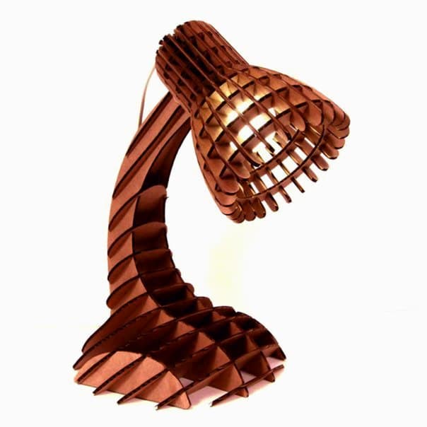 Modern Parametric Desk Lamp Laser Cut Vector Plan