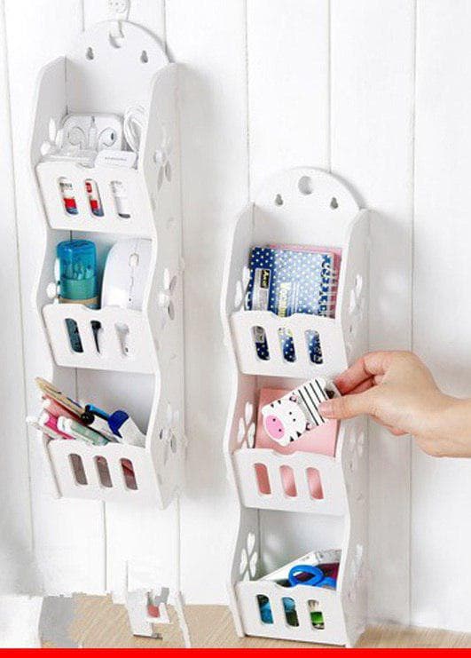 Multi-Tier Wall Hanging Storage Shelf Laser Cut Vector File