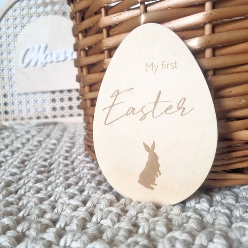 My First Easter Egg Keepsake Vector Laser Cut File