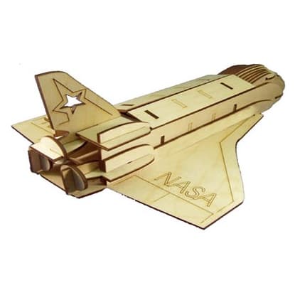 NASA Space Shuttle 3D Puzzle Laser Cut Vector File